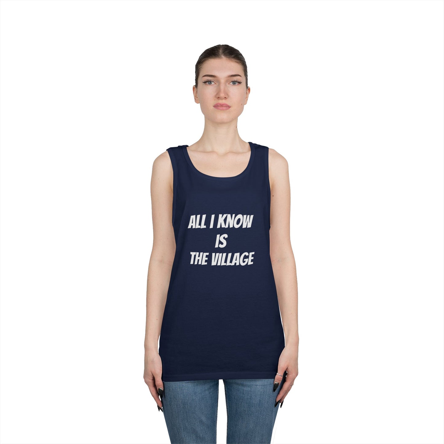 Tank Top - Issa Ali Village Fam Homage 'All I Know Is The Village'