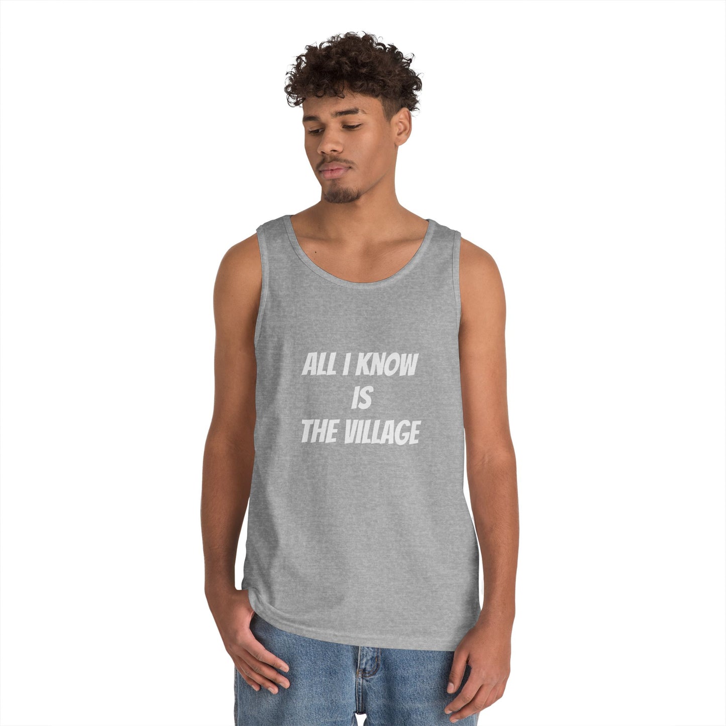 Tank Top - Issa Ali Village Fam Homage 'All I Know Is The Village'