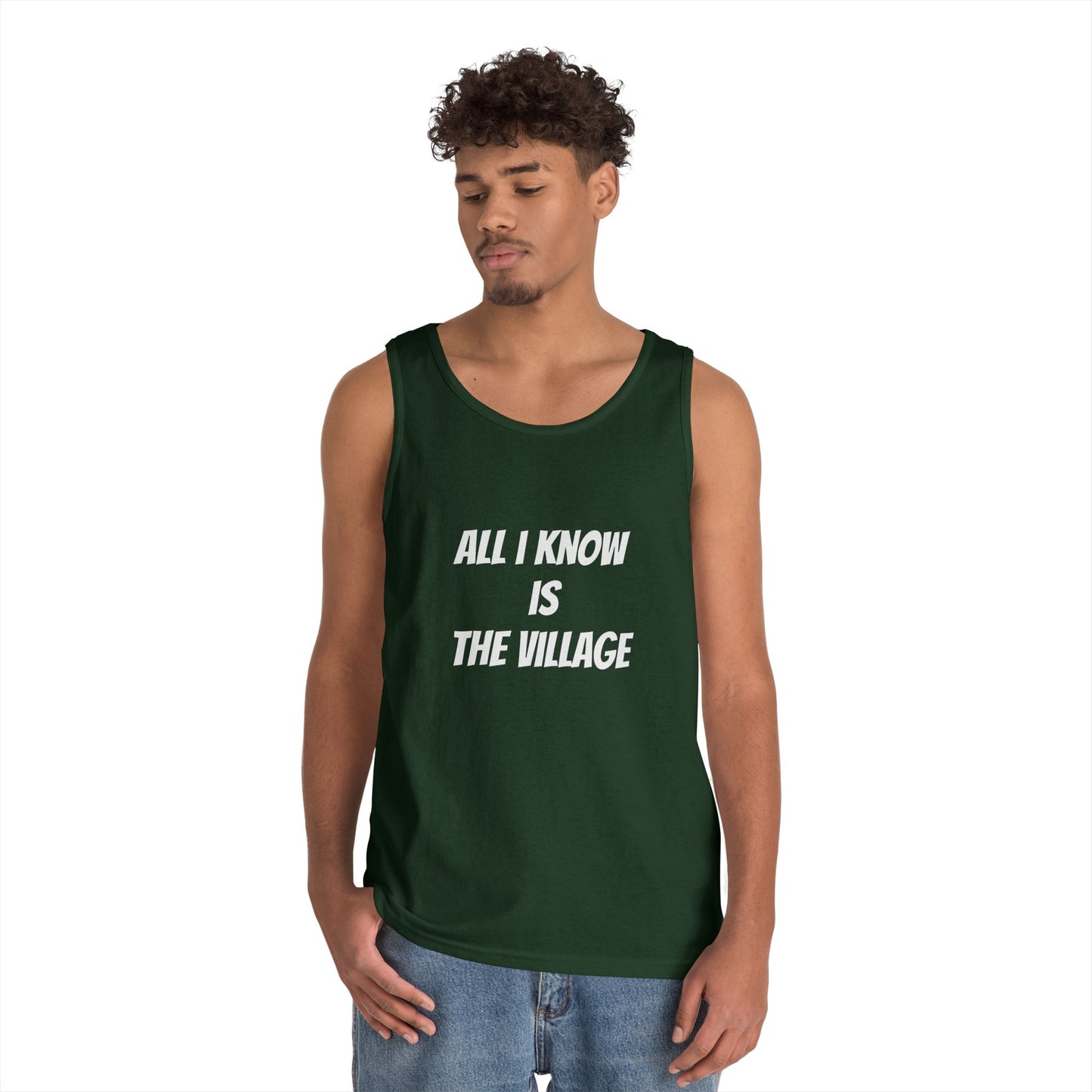 Tank Top - Issa Ali Village Fam Homage 'All I Know Is The Village'
