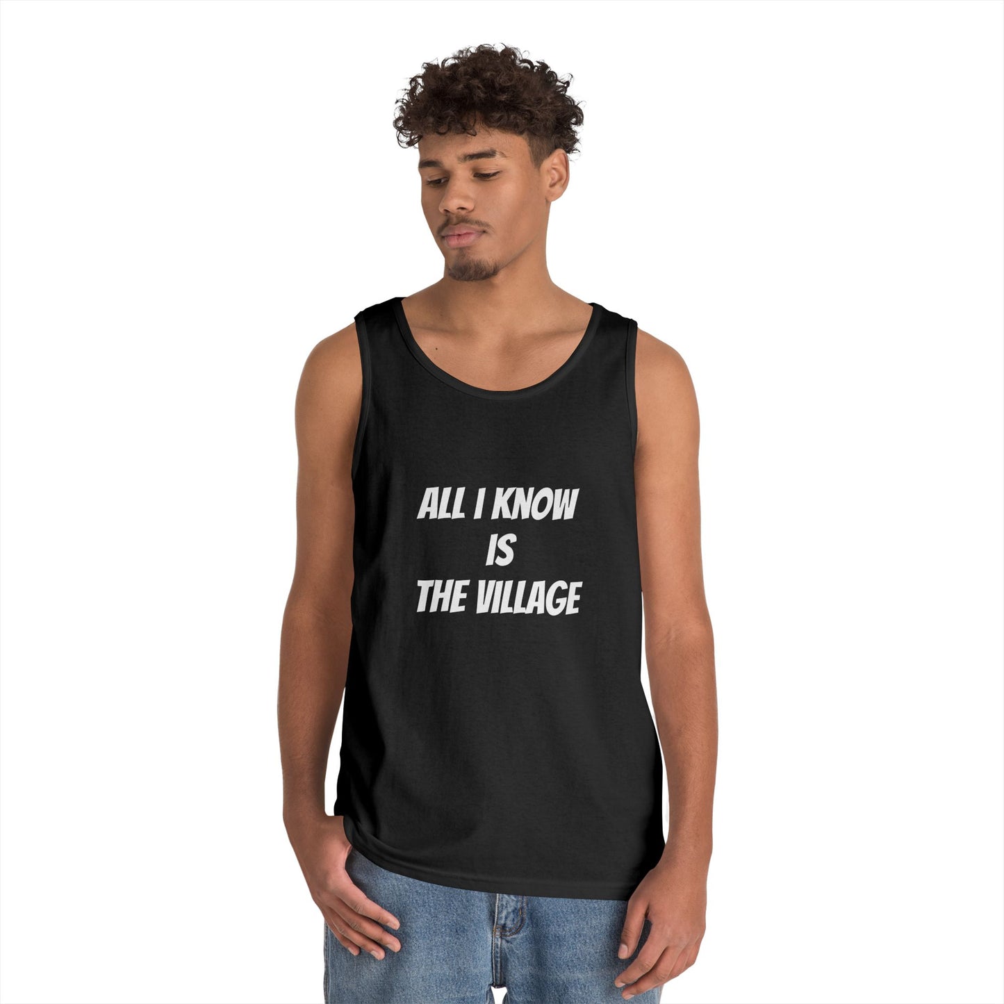 Tank Top - Issa Ali Village Fam Homage 'All I Know Is The Village'