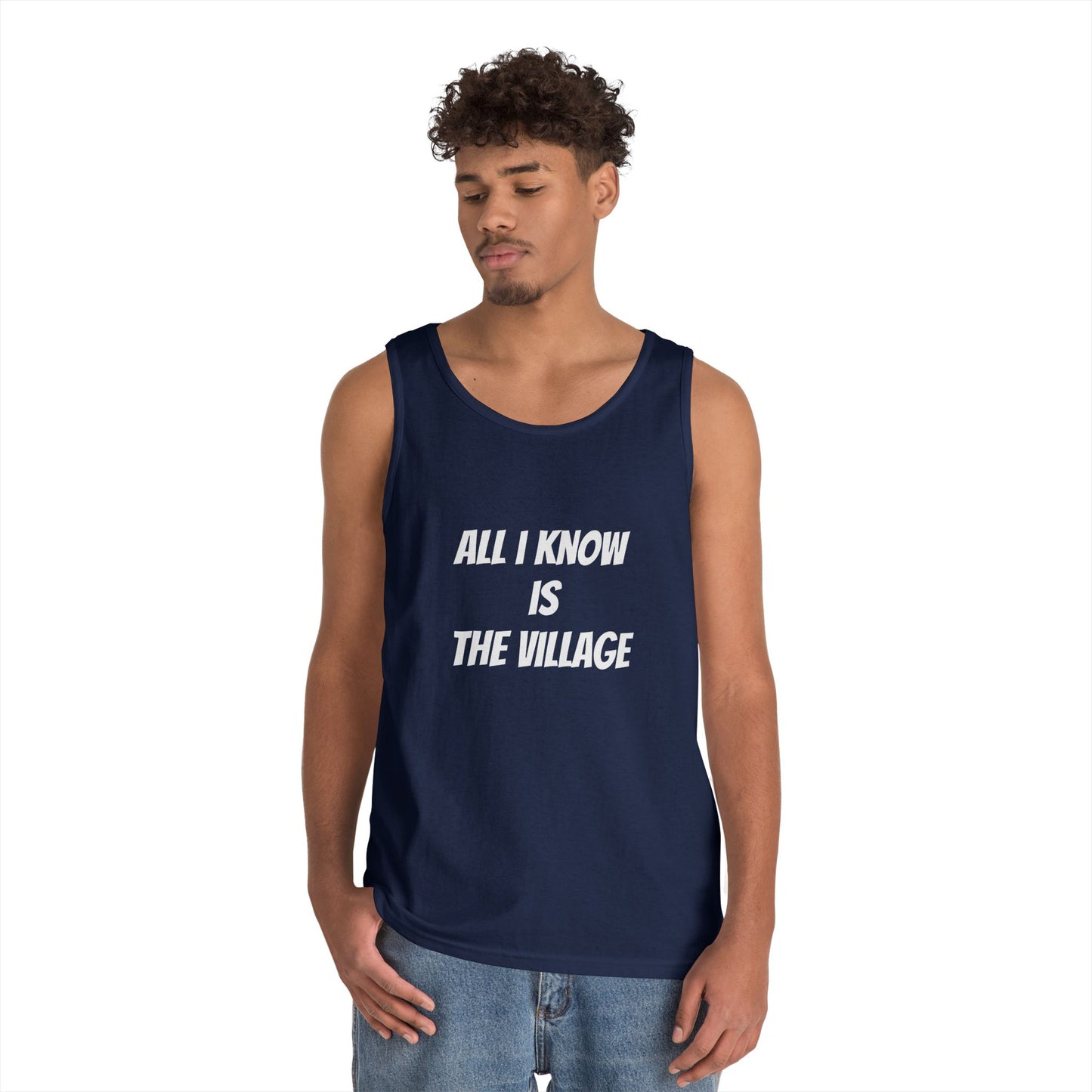 Tank Top - Issa Ali Village Fam Homage 'All I Know Is The Village'