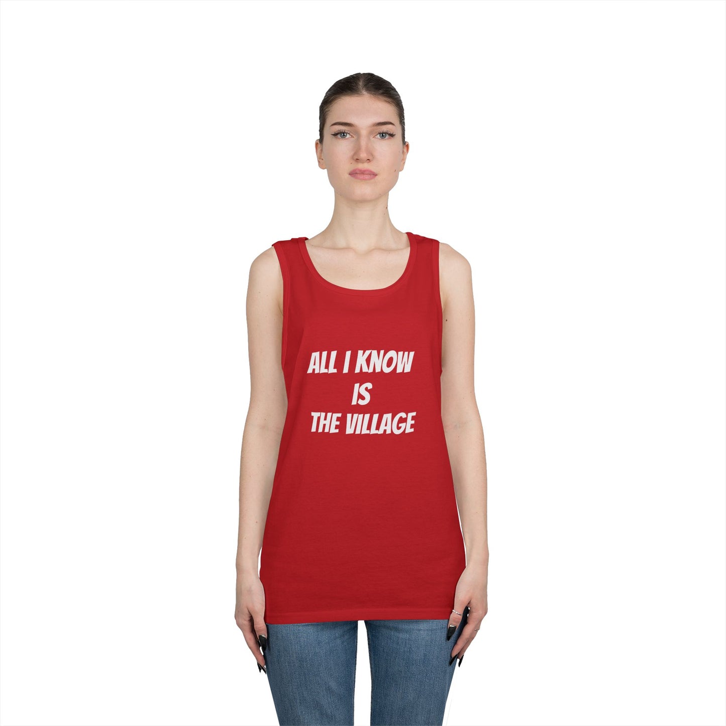 Tank Top - Issa Ali Village Fam Homage 'All I Know Is The Village'