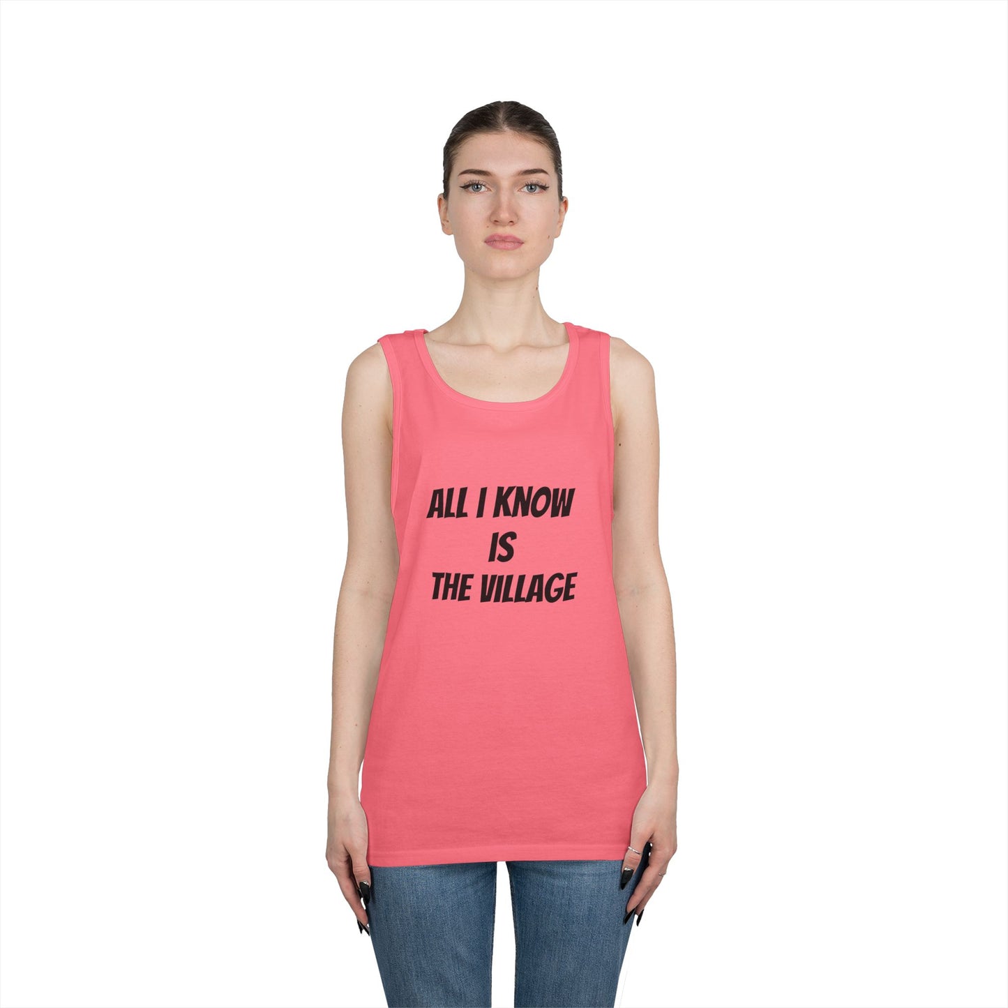 Tank Top - Issa Ali Village Fam Homage 'All I Know Is The Village'