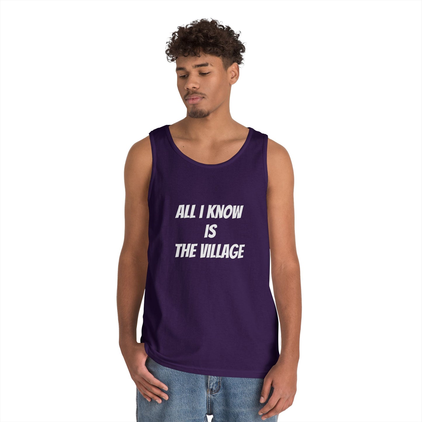 Tank Top - Issa Ali Village Fam Homage 'All I Know Is The Village'
