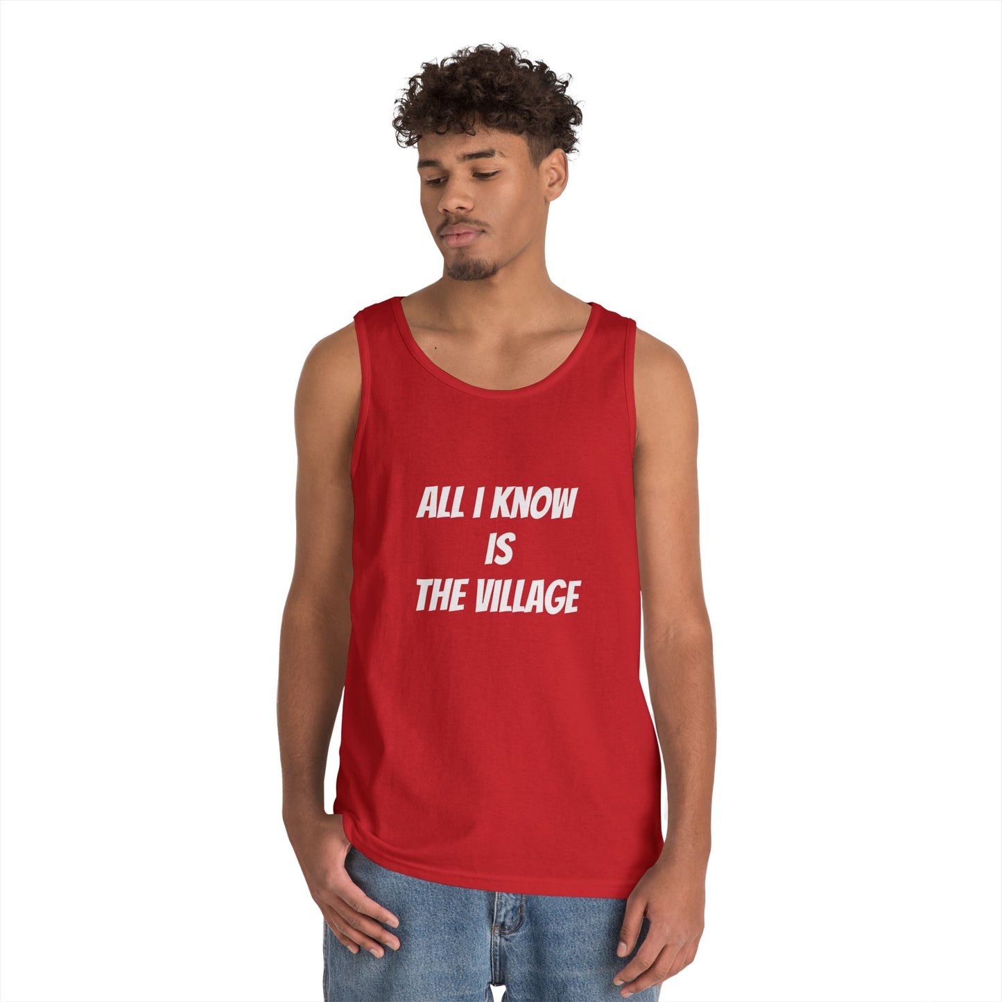 Tank Top - Issa Ali Village Fam Homage 'All I Know Is The Village'