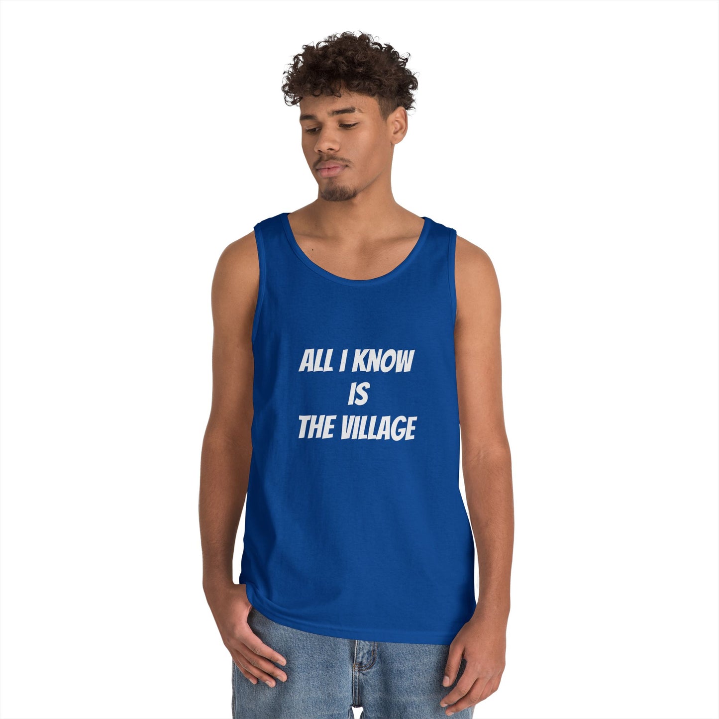 Tank Top - Issa Ali Village Fam Homage 'All I Know Is The Village'