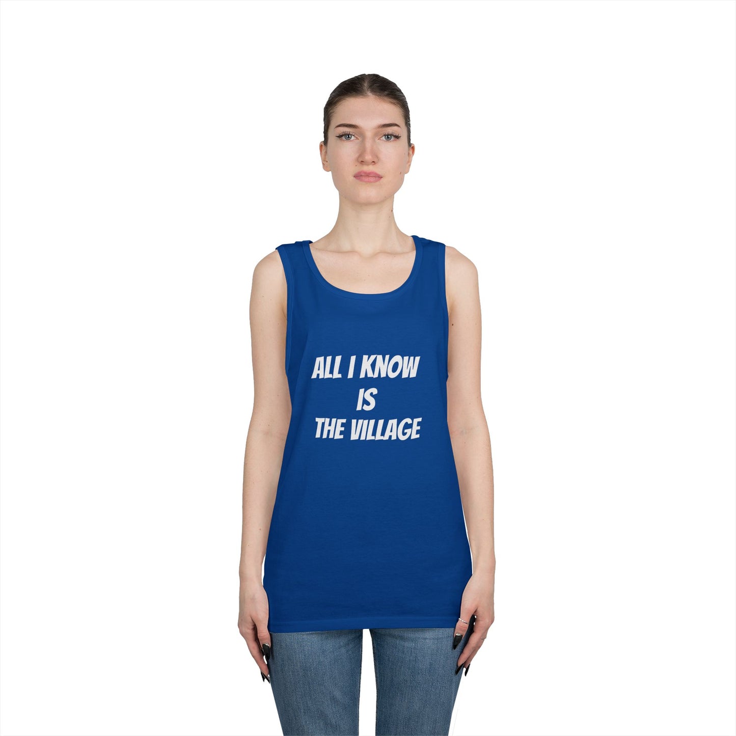 Tank Top - Issa Ali Village Fam Homage 'All I Know Is The Village'