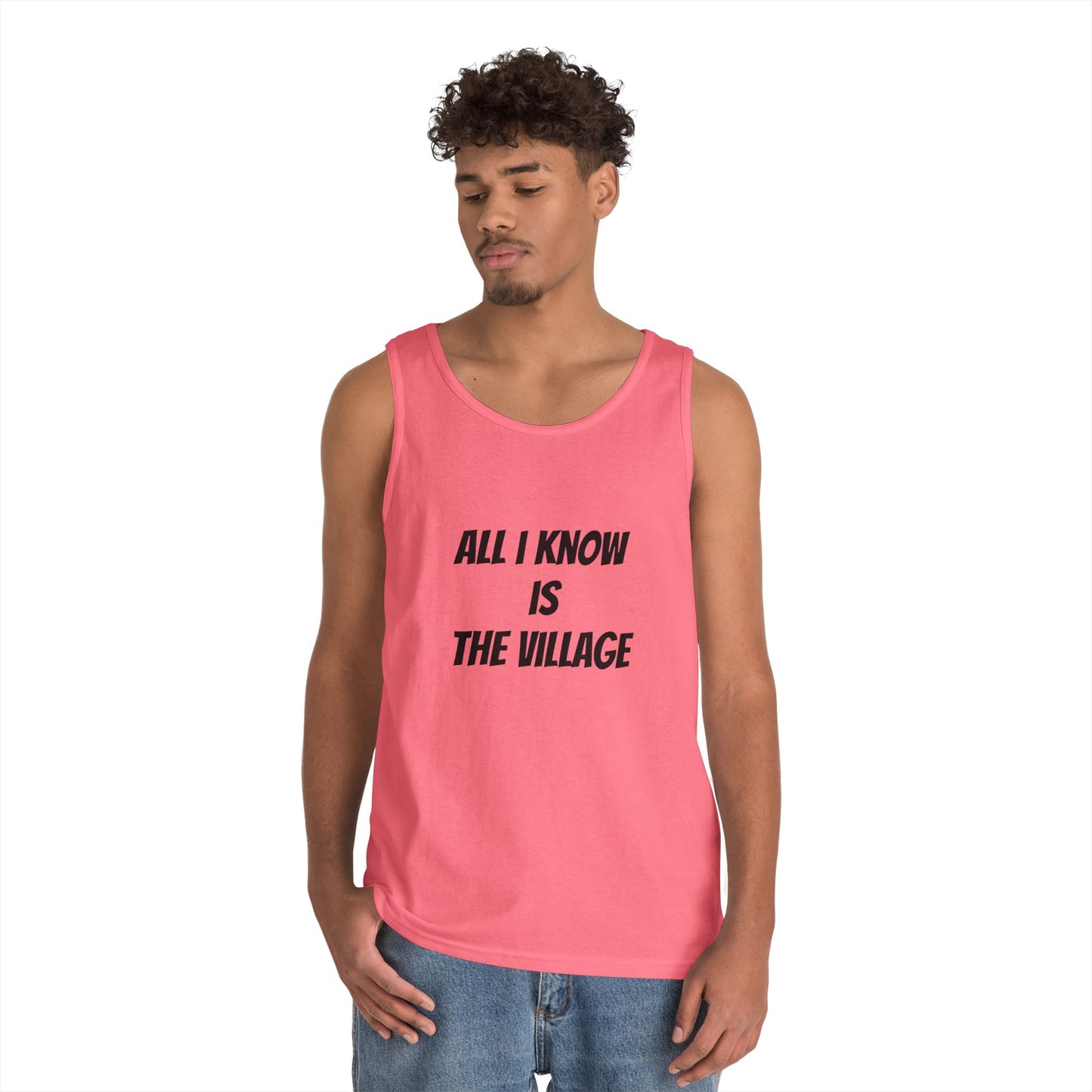 Tank Top - Issa Ali Village Fam Homage 'All I Know Is The Village'